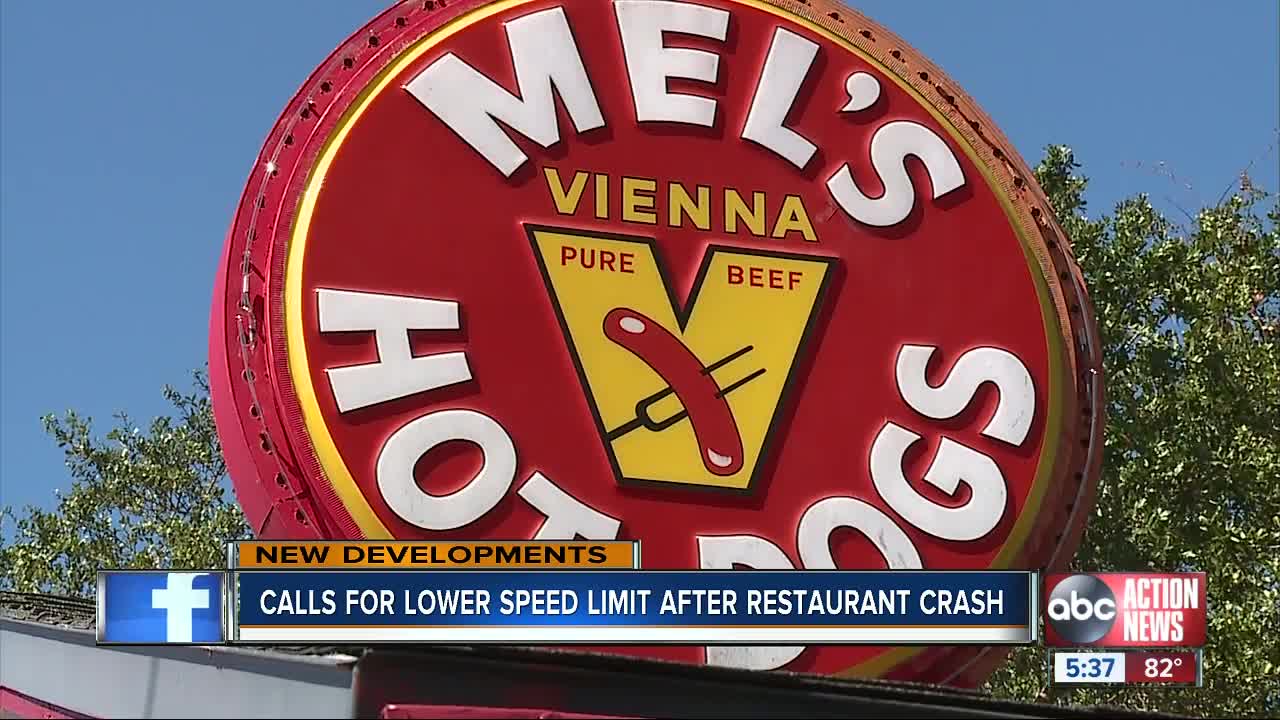 Tampa leader, business owner call for changes after car smashes into Mel's Hot Dogs