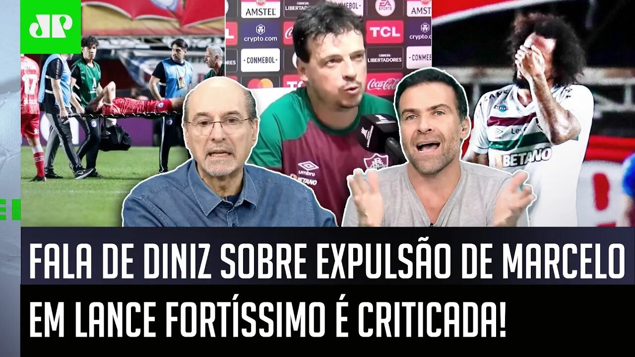 "O Diniz foi MUITO INFELIZ! Cara, a EXPULSÃO do Marcelo..." Jogador QUEBRA PERNA, e FALA é CRITICADA