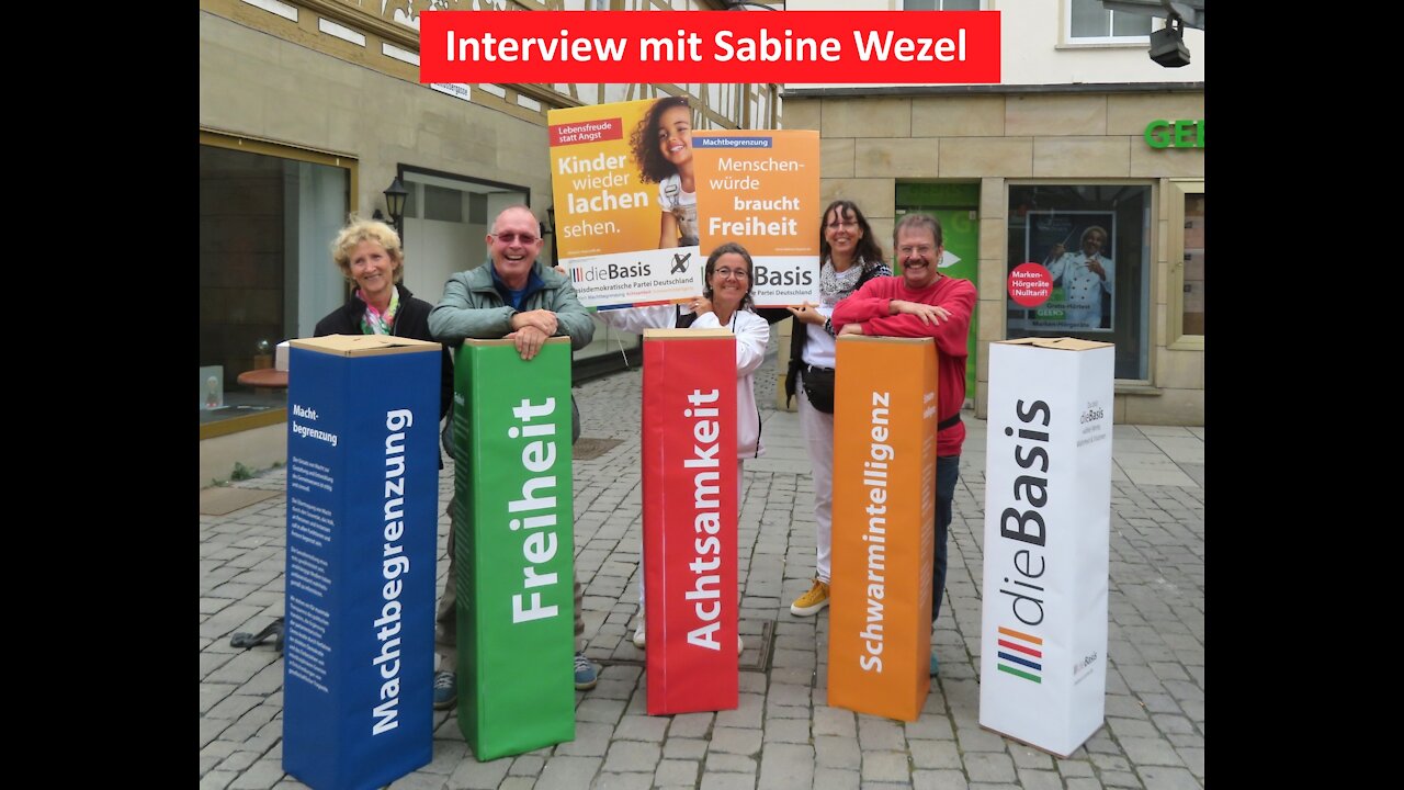 Interview mit Sabine Wezel von der dieBasis in Forchheim am 24.09.2021