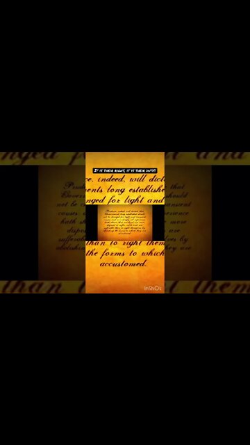 The Part of OUR Founding Document Everyone Seems To Forget, The Declaration Of Independence #history