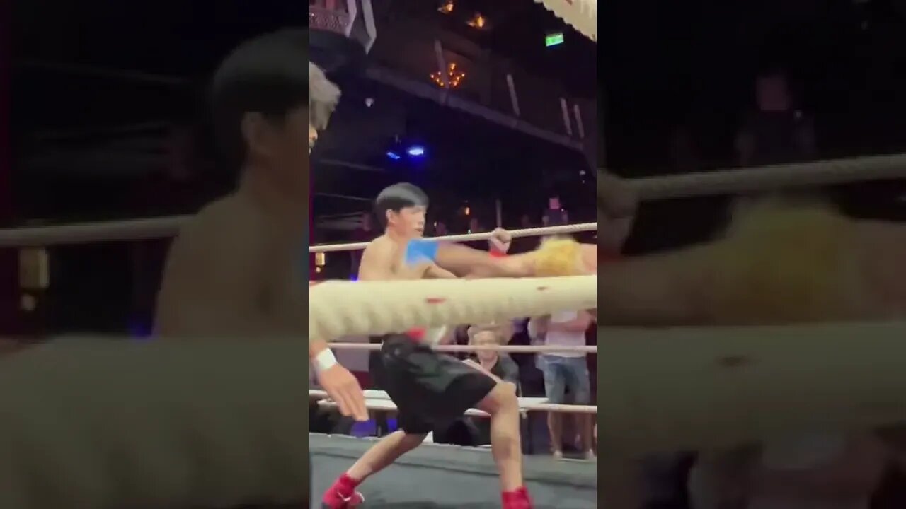 Real Karate Kid smashes 2 opponents #boxing #muaythai #bkfc #bkb #combat #combatsports #combatmatrix