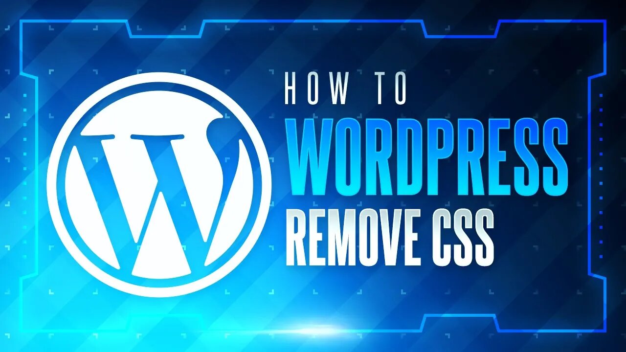 How To Remove CSS Files From A Wordpress Theme