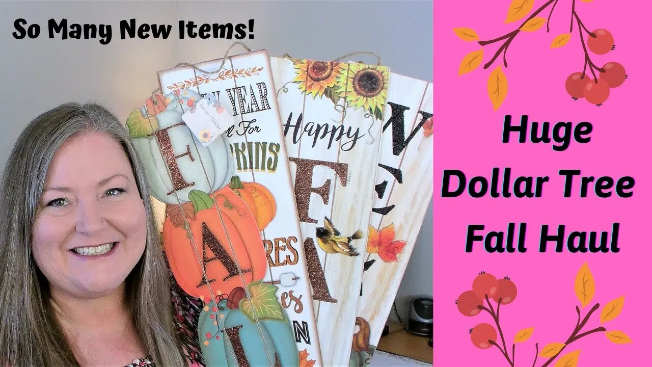 Huge Dollar Tree Fall Haul ~ New Fall Items for 2021 ~ So Many New Items