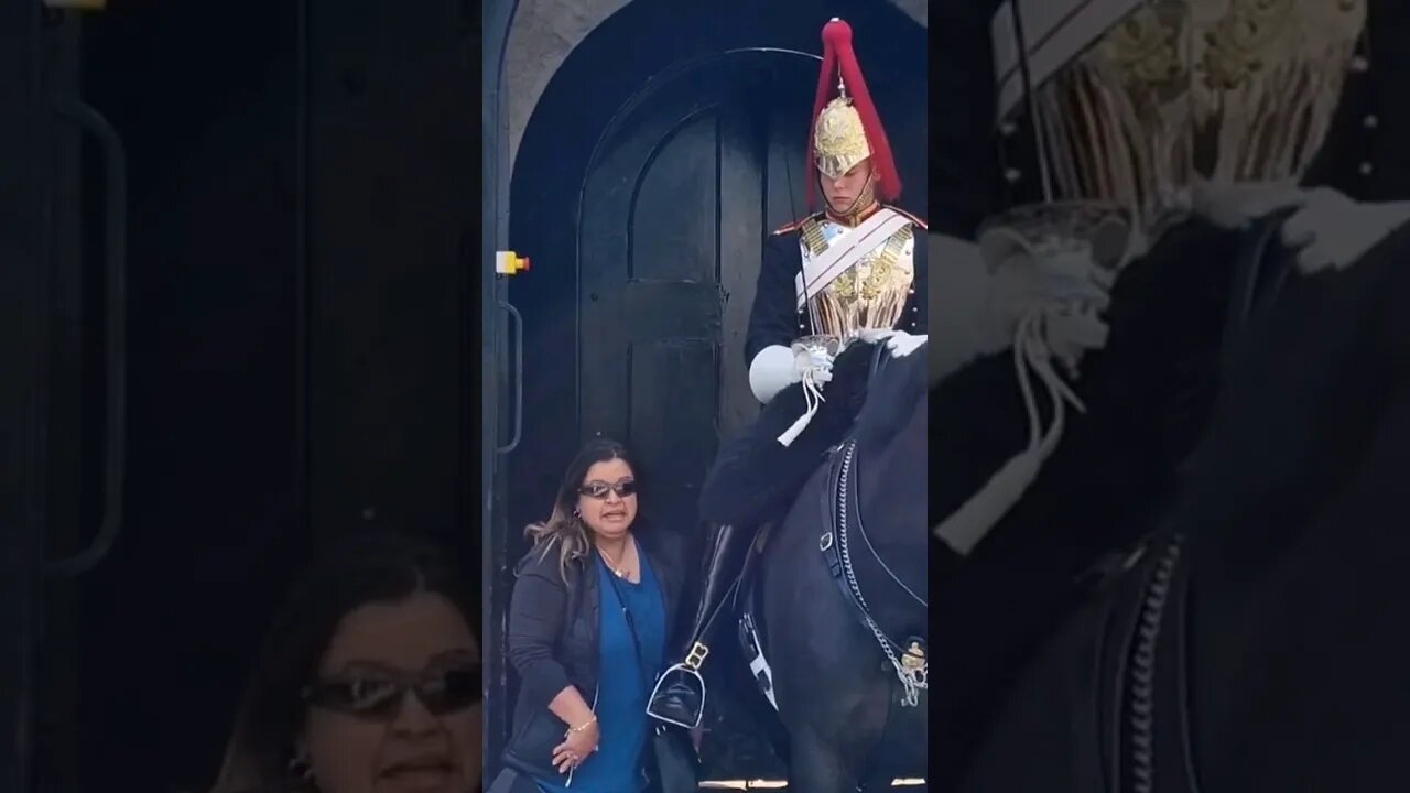 Don't lean on his boot #horseguardsparade