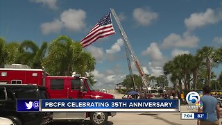 Palm Beach County Fire Rescue celebrated their 35th anniversary on Saturday