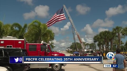Palm Beach County Fire Rescue celebrated their 35th anniversary on Saturday