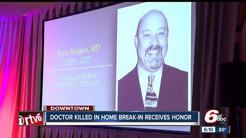 Indy doctor killed during burglary awarded Sagamore of the Wabash