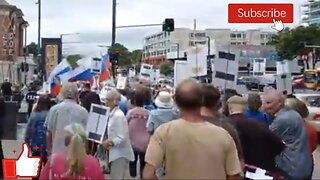 Adelaide Parliament Protest Featuring Aussie Cossack via phone