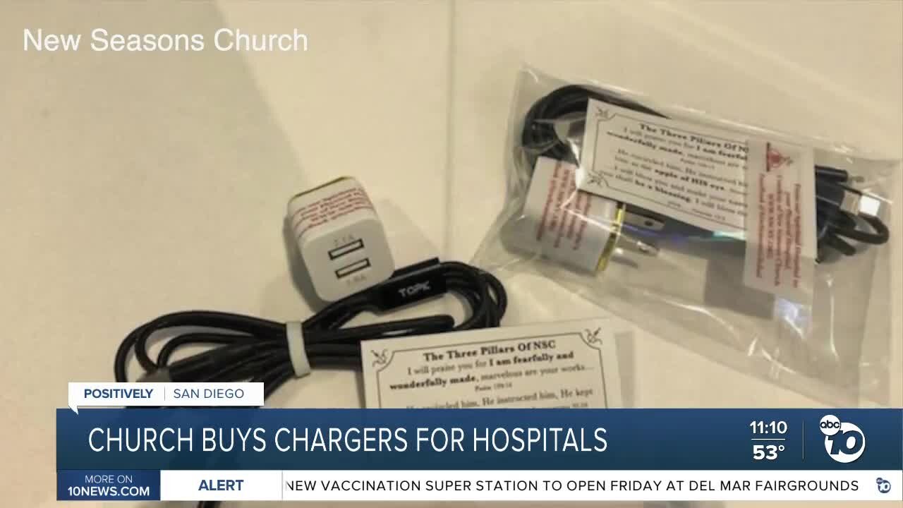 Church buys chargers for hospitals