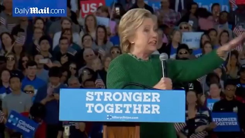 Hillary Says Trump Is A Threat To Our Democracy