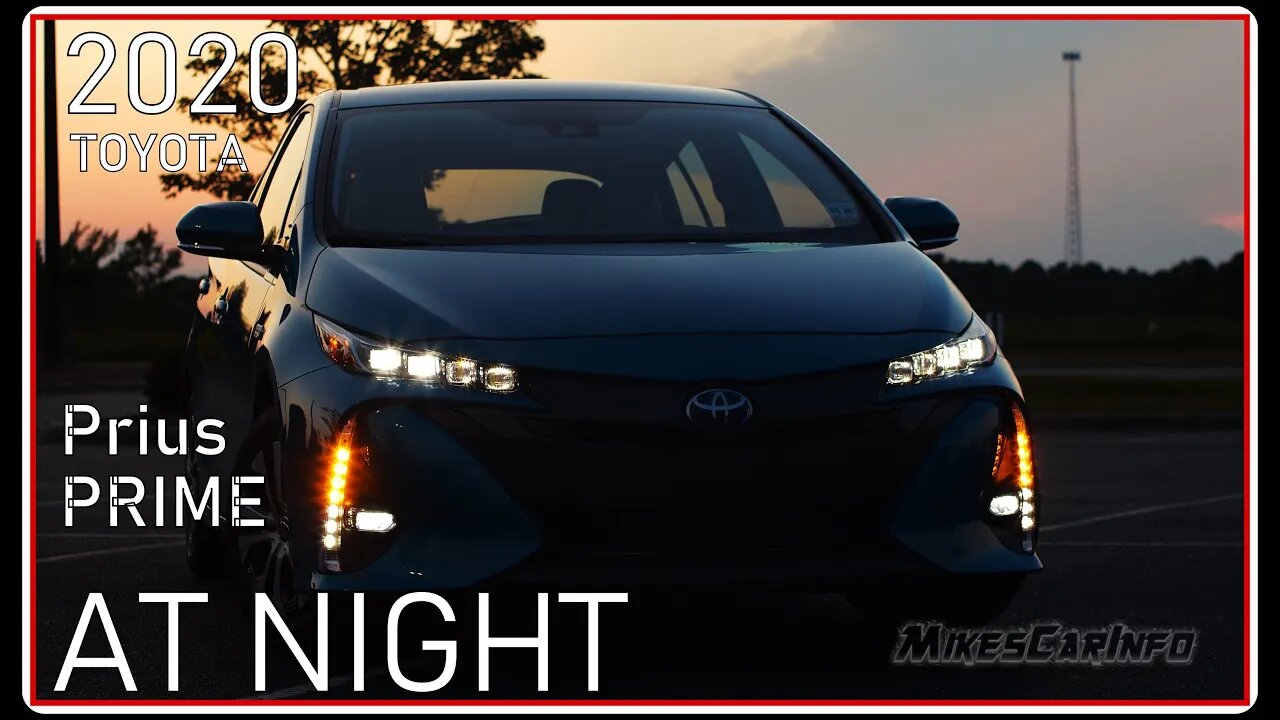 AT NIGHT: 2020 Toyota Prius Prime - Interior & Exterior Lighting Overview