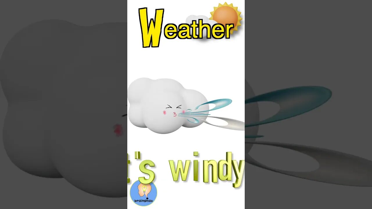 Weather Talking Flashcards | How's the Weather? #shorts