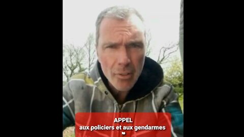 Vincent Fréville a un message URGENT pour les policiers et les gendarmes.