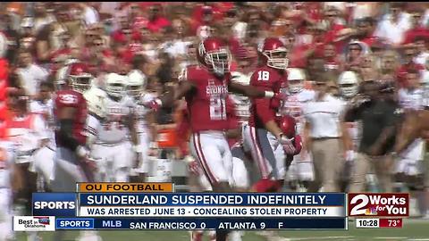 Oklahoma Football suspends Safety Will Sunderland indefinitely