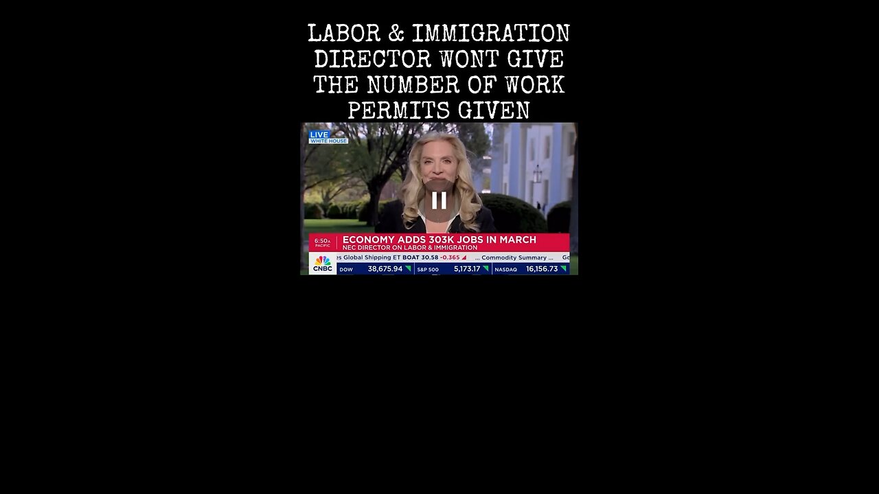 Biden’s Director of Labor & Immigration won’t tell us the number of illegal alien work permits.