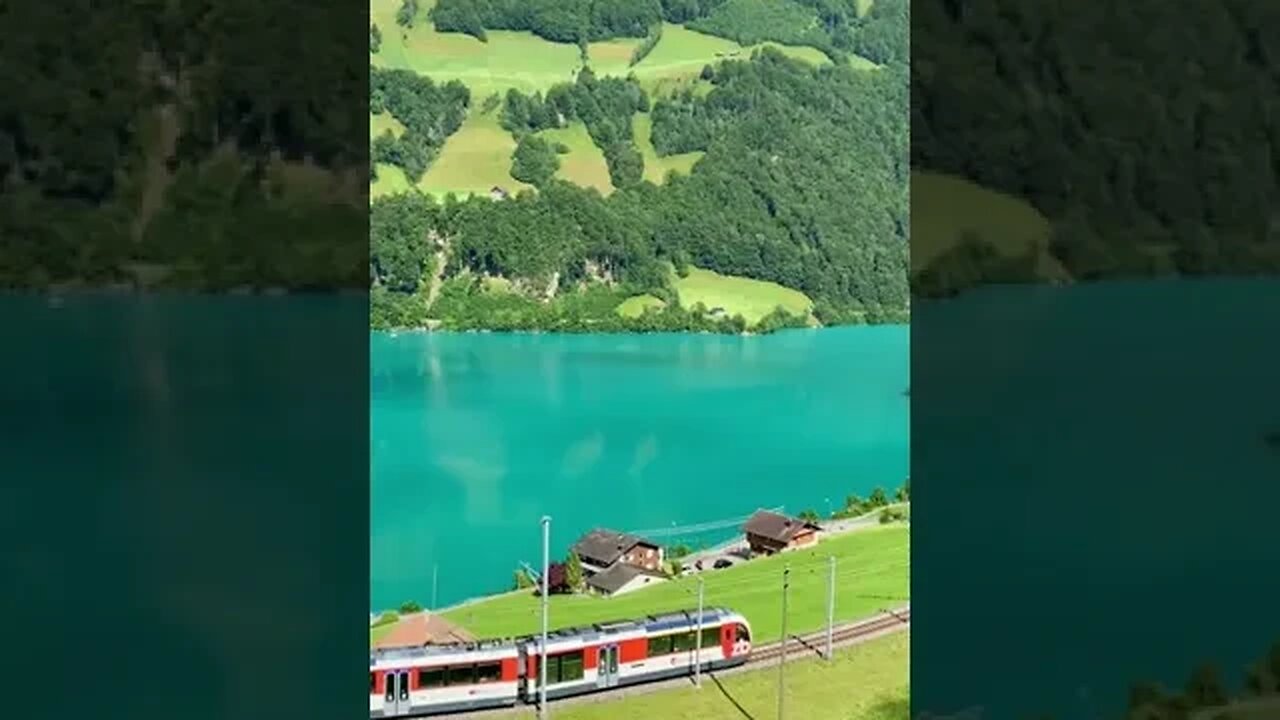 Lake Lungern 🇨🇭#switzerland #lakelungern