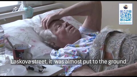 Lyubov Fyodorovna (83 years) tells the Ukrainian military fired at the houses where civilians remained