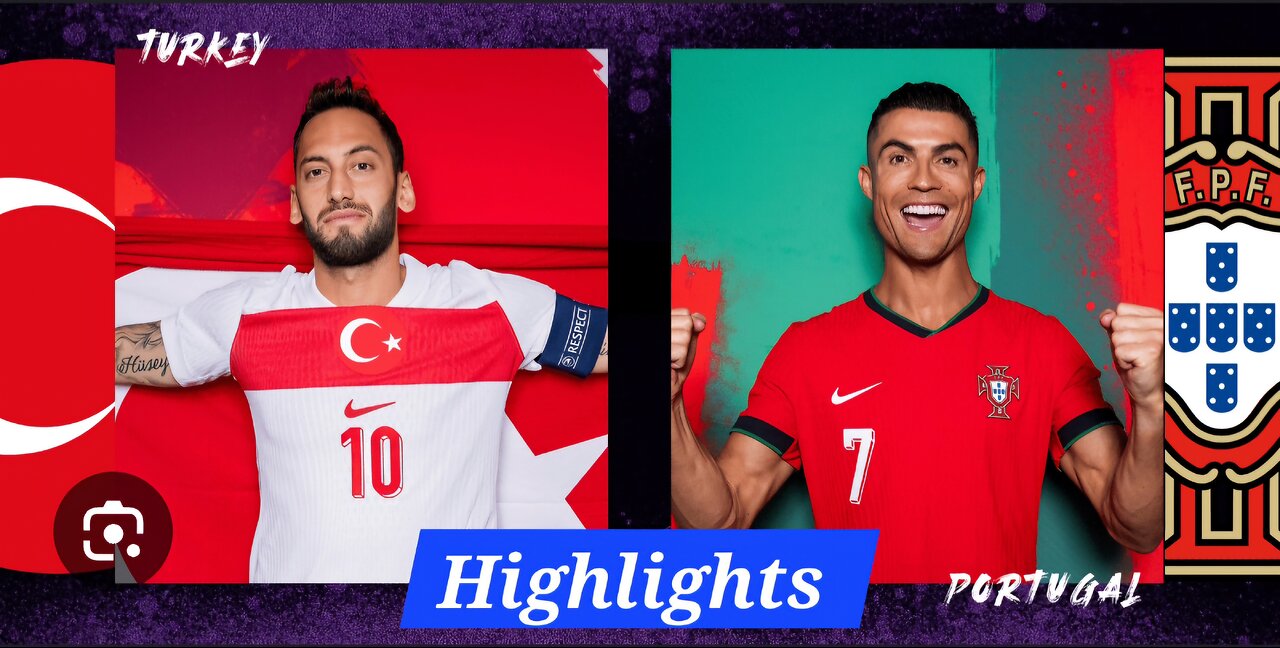 Highlights - Portugal 🇵🇹 Vs Turkey 🇹🇷 Football Match