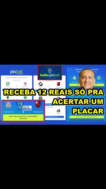 Aprenda a ganhar 12 reais só pra acertar um placar