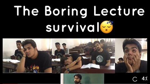 Boring Lecture Survival 😅