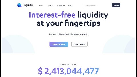 Liquity Protocol - Decentralized protocol that provides interest free liquidity against Ether