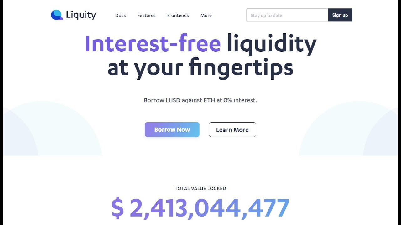 Liquity Protocol - Decentralized protocol that provides interest free liquidity against Ether