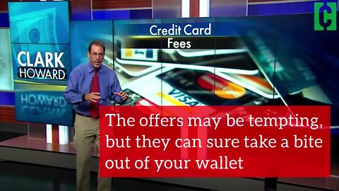 Watch out for high fees on rewards credit cards!