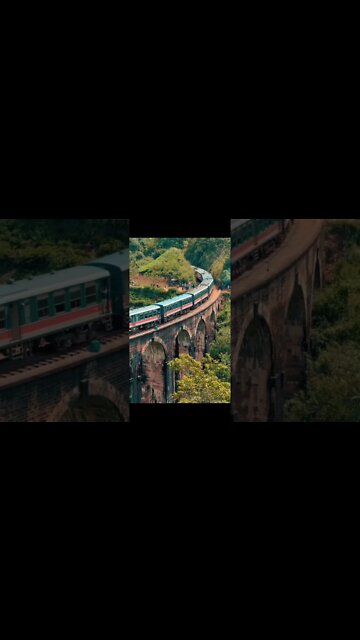 උඩරට මැණිකේ 😍❤️Nine Arches Bridge 😍 beautiful #train #visitsrilanka #srilanka #ninearchbridge