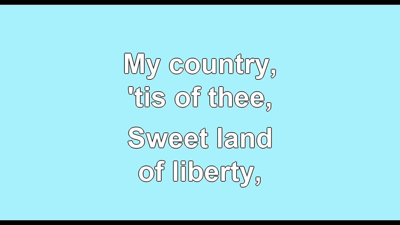 My Country, Tis of Thee V1