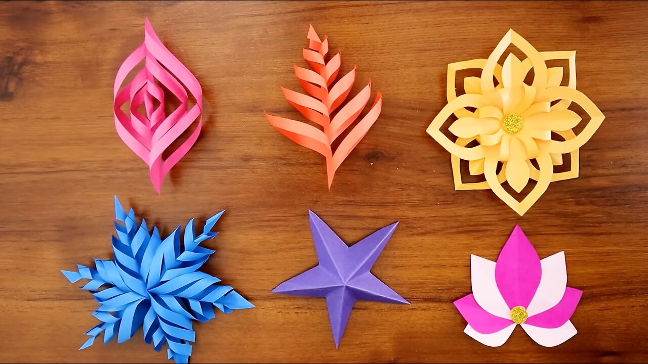 6 Easy and Attractive Paper Wall Hangings - DIY