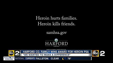 Anti-heroin PSA prize winner