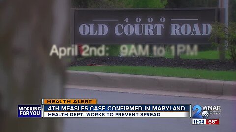 Fourth case of measles diagnoses in Maryland