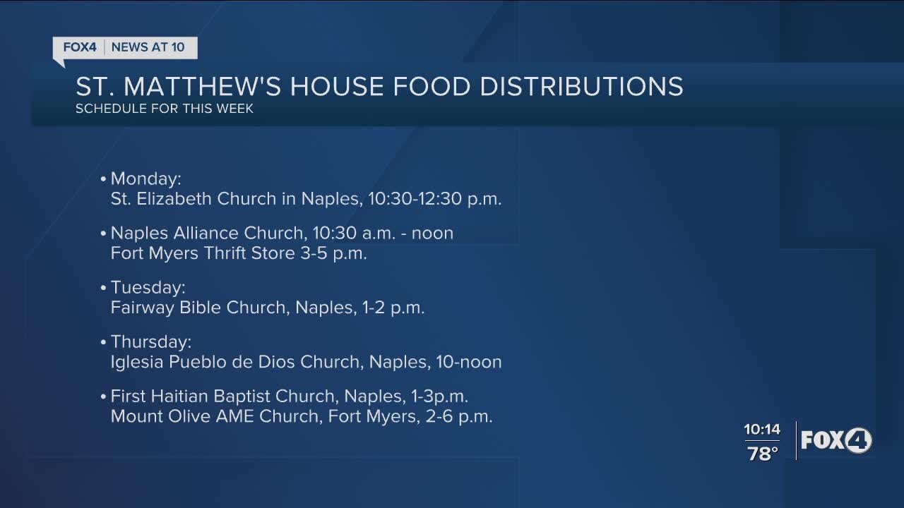 Food distributions happening this week