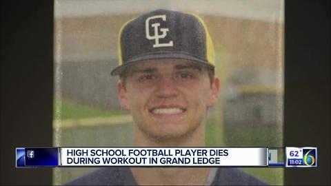 High school football player dies