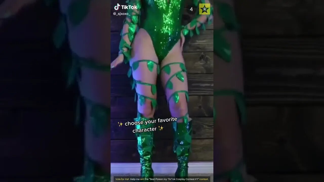 Rate the Girls: Best Poison Ivy TikTok Cosplay Contest #1d (Batman DC) 👧🌱