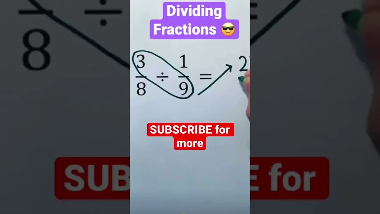 Diving fractions like you’ve never seen before☺️.