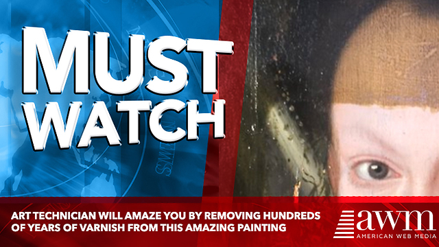 Art Technician Will Amaze You By Removing Hundreds Of Years Of Varnish From This Amazing Painting