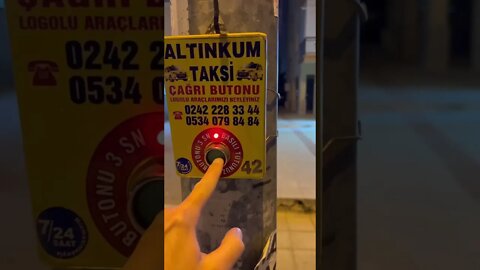 Calling a Taxi in Antalya Turkey 🇹🇷