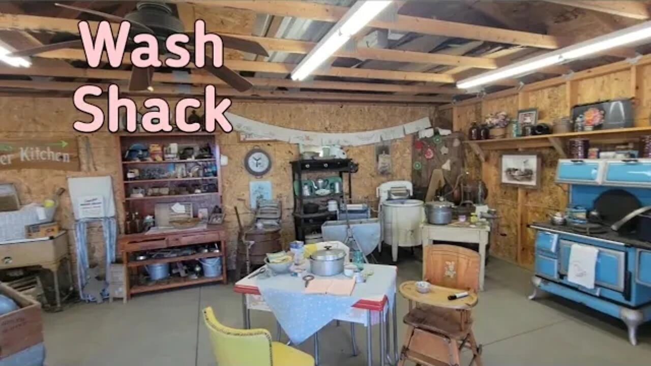 Wash Shack at the Lake Region Threshers Show in Dalton Minnesota