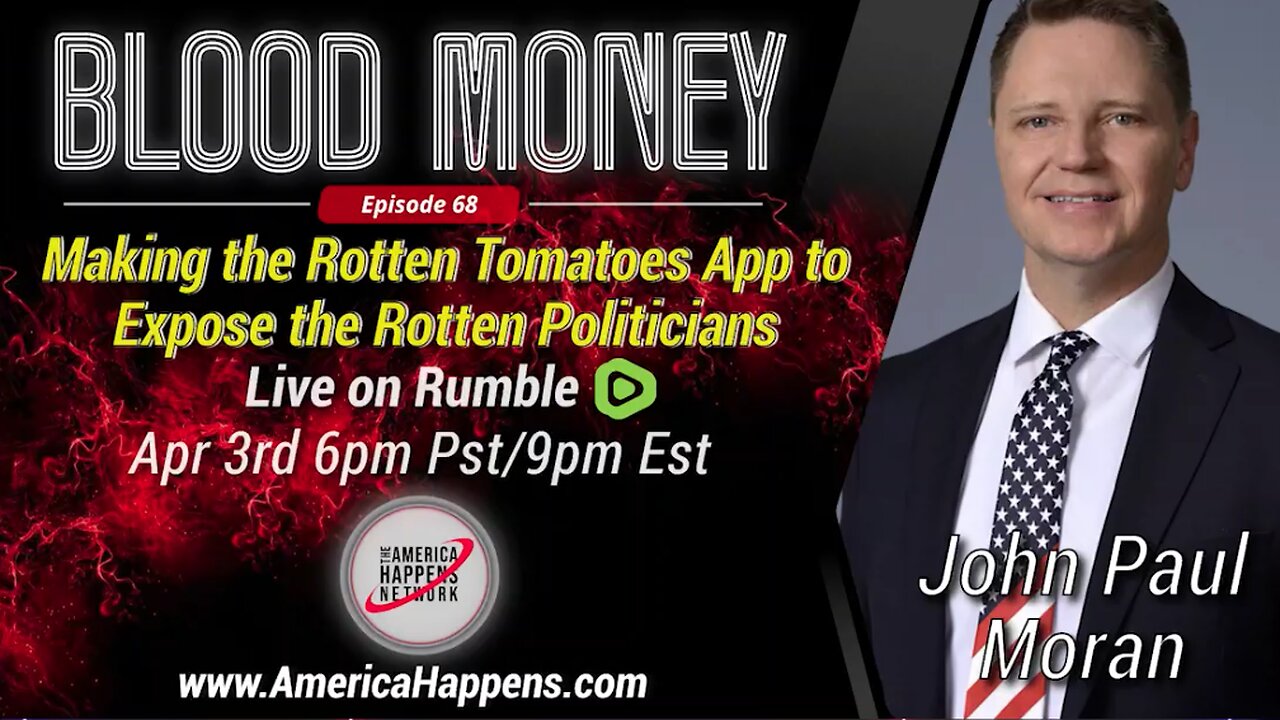 Blood Money Episode 68 w John Paul Moran - Making the Rotten Tomatoes App to Expose...