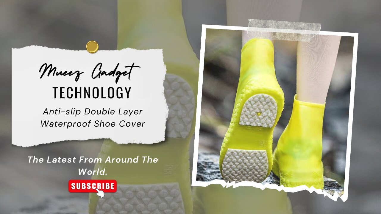 Anti-slip Double Layer Waterproof Shoe Cover | Link in description