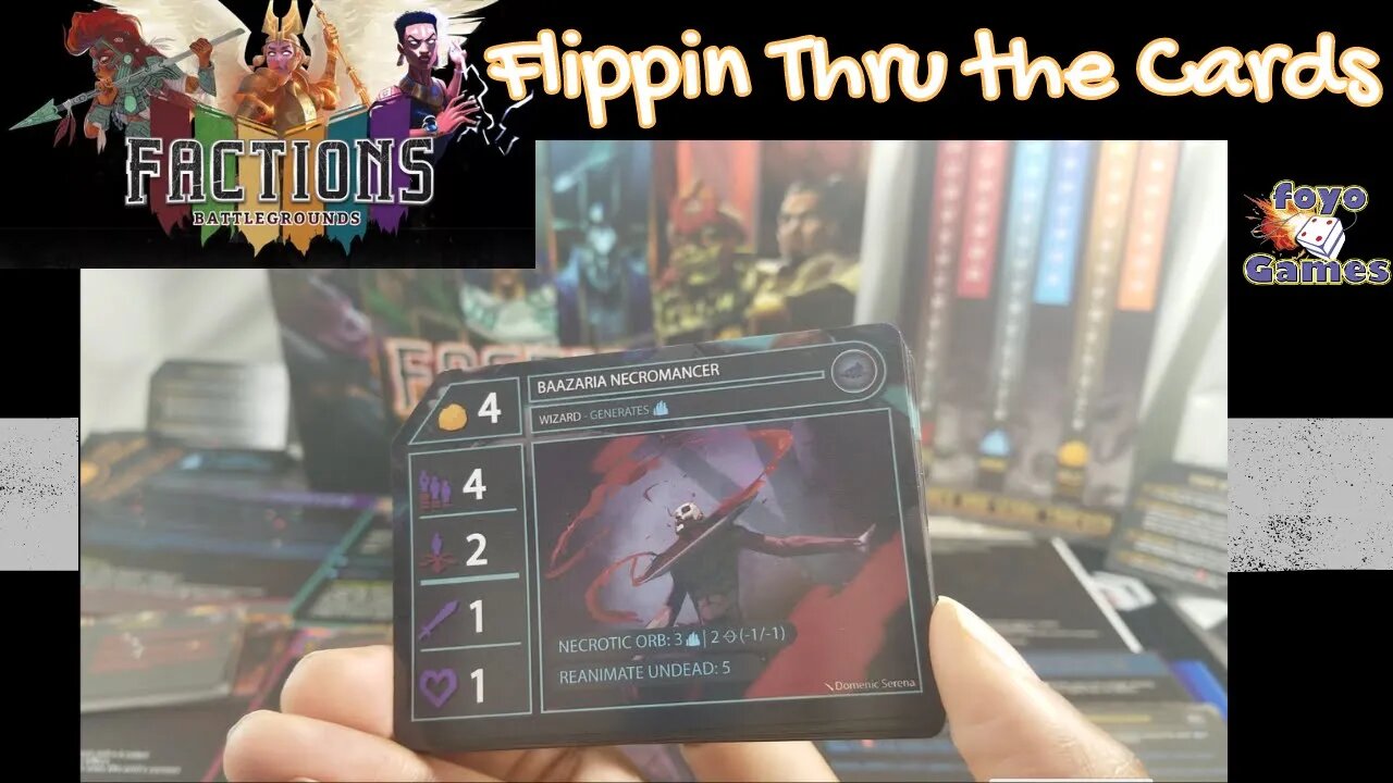 Factions: BattleGrounds flippin thru the cards