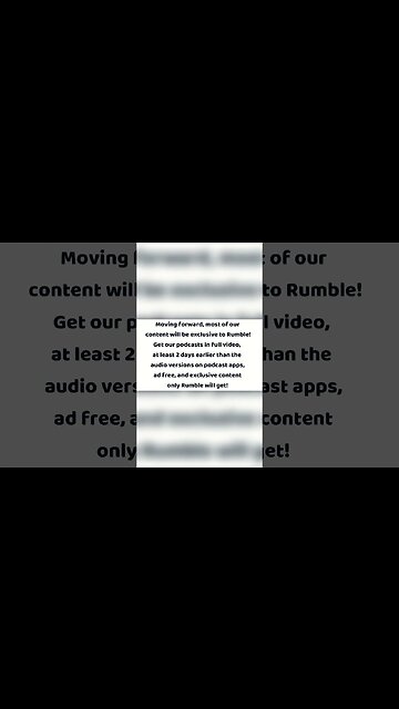 Subscribe to Rumble! #shorts