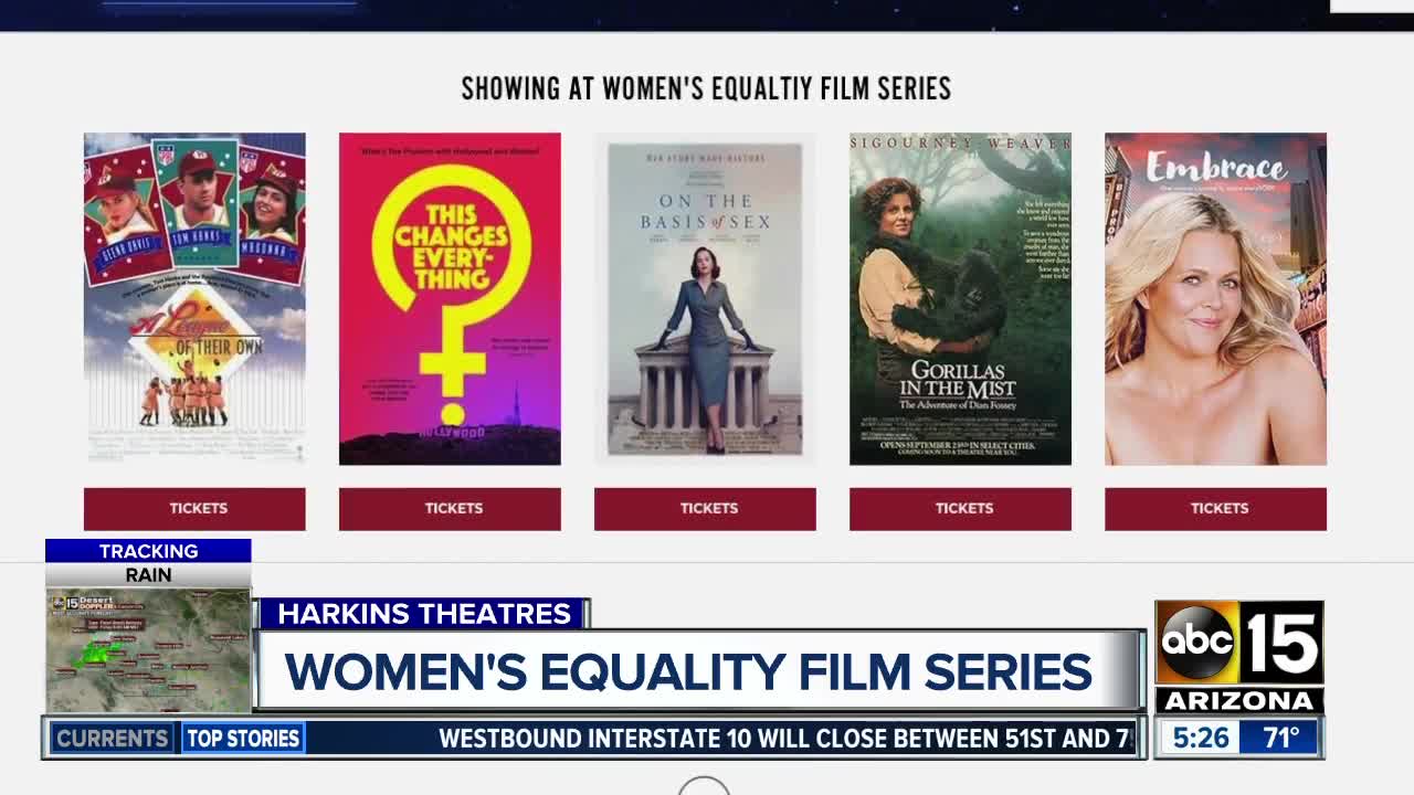 Women's Equality Film Series taking place in the Valley