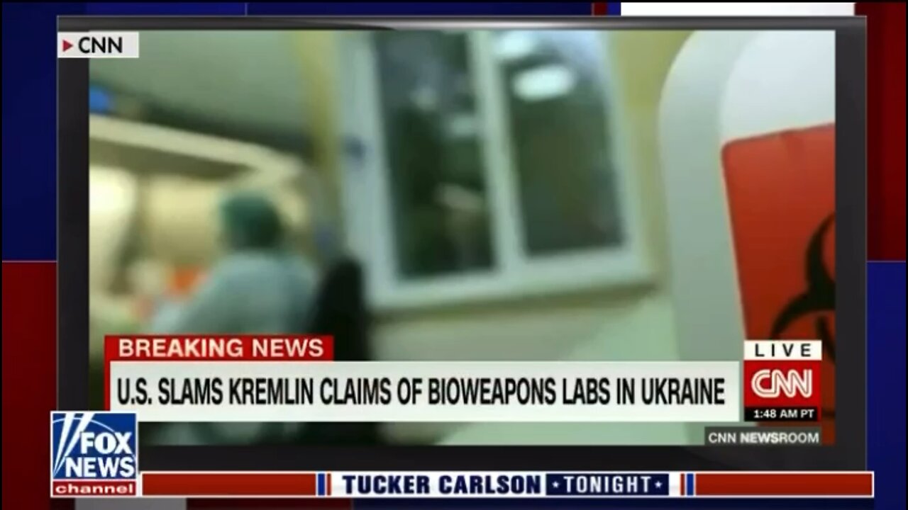 Tucker says the media is lying about the bio-labs