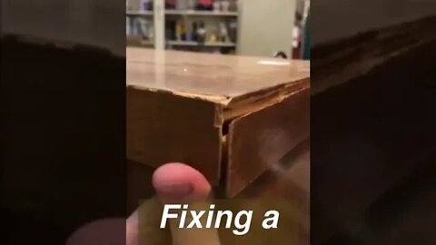 Fixing wood furniture #shorts #wood #glue