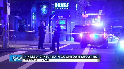 1 killed, 2 injured in downtown shooting