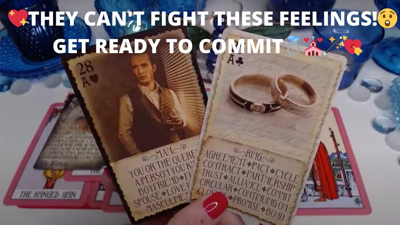 💖THEY CAN'T FIGHT THESE FEELINGS!😲❣️GET READY TO COMMIT💍💒🪄💘COLLECTIVE LOVE TAROT READING ✨