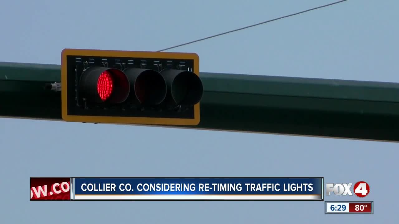 Collier working on reducing delay at red lights