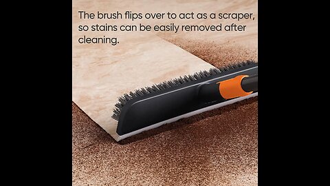 15" Floor Scrub Brush Scrape Brush 2 in 1 Stiff Bristle Shower Scrubber for Cleaning